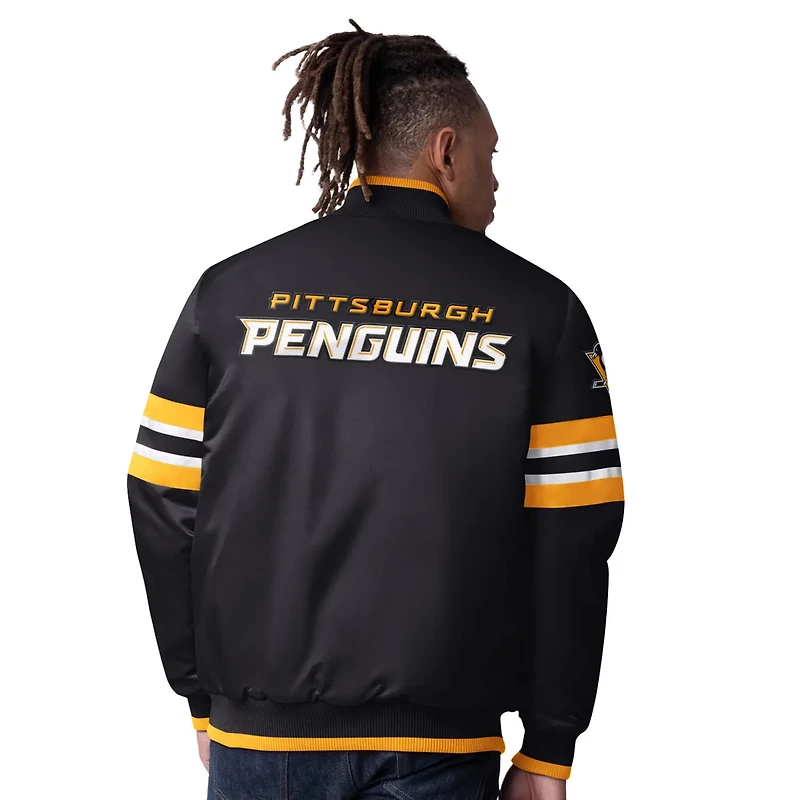 Starter Pittsburgh Penguins Scout I Full-Snap Varsity Jacket