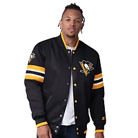 Starter Pittsburgh Penguins Scout I Full-Snap Varsity Jacket