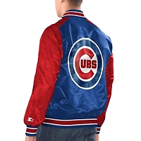Starter Red Chicago Cubs Varsity Satin Full-Snap Jacket