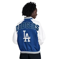 Starter Royal Los Angeles Dodgers Blitz Varsity Raglan Full-Snap Satin Jacket