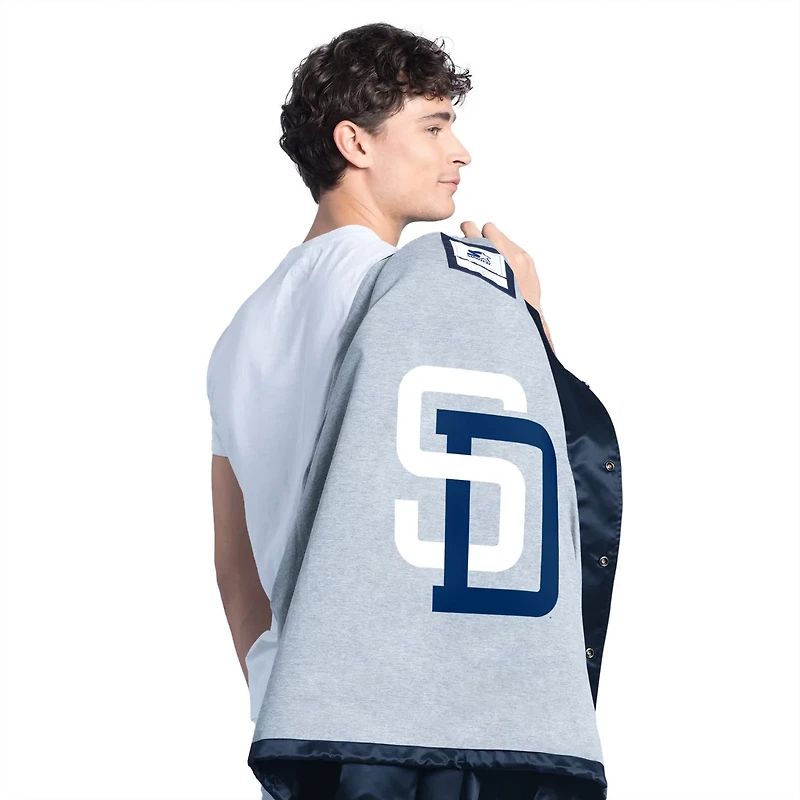 Starter San Diego Padres Cooperstown Collection Point Man Full-Snap Coaches Jacket