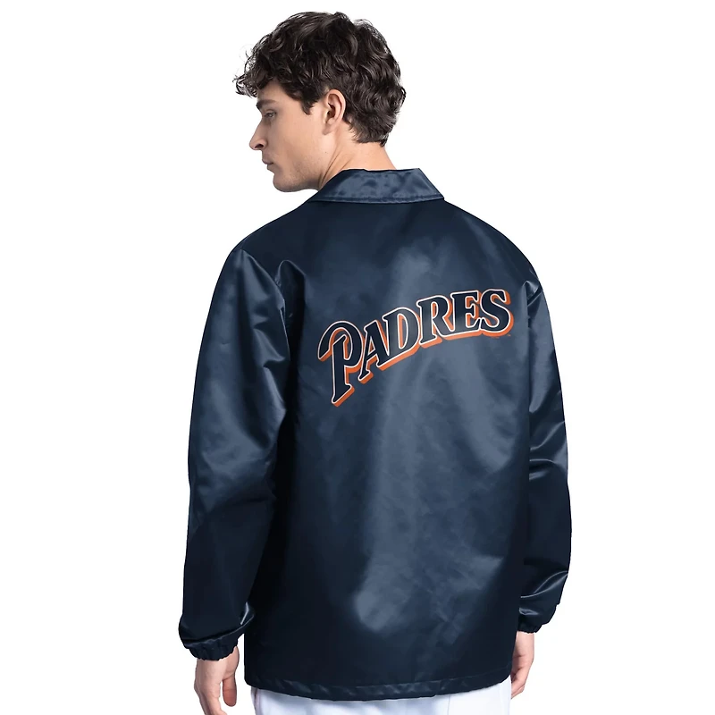 Starter San Diego Padres Cooperstown Collection Point Man Full-Snap Coaches Jacket
