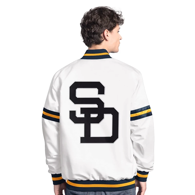 Starter San Diego Padres Cooperstown Scout Full-Snap Varsity Jacket
