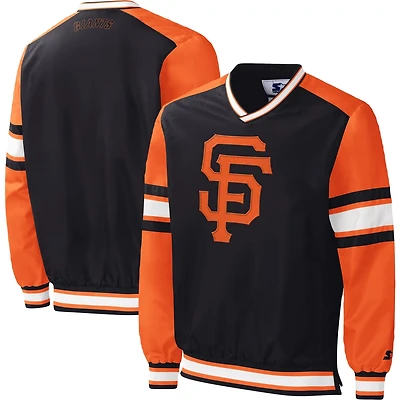 Starter San Francisco Giants Yardline V-Neck Pullover Windbreaker