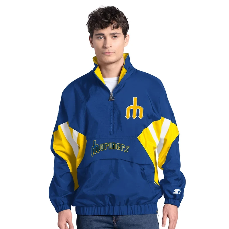 Starter Seattle Mariners Cooperstown Chief Half-Zip Pullover