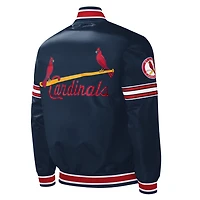 Starter St Louis Cardinals Slider Satin Full-Snap Varsity Jacket