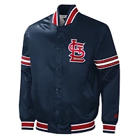 Starter St Louis Cardinals Slider Satin Full-Snap Varsity Jacket
