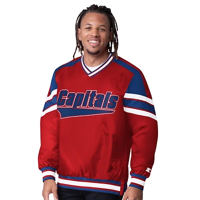 Starter Washington Capitals Reliver I V-Neck Pullover Jacket