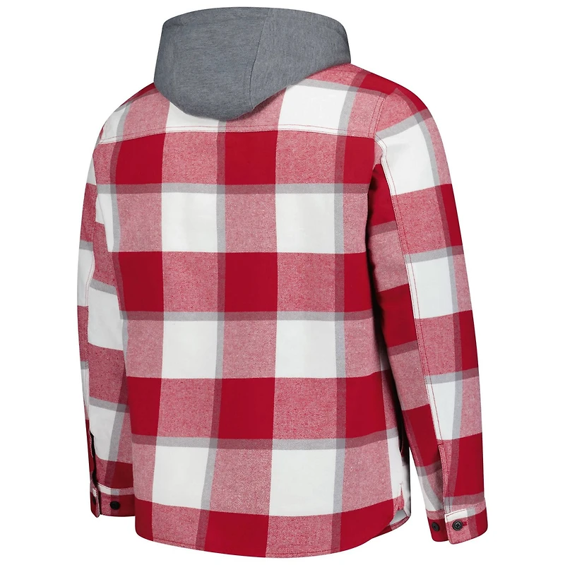 Starter White St Louis Cardinals Sherpa Full-Zip Hoodie Jacket