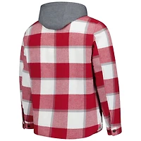 Starter White St Louis Cardinals Sherpa Full-Zip Hoodie Jacket