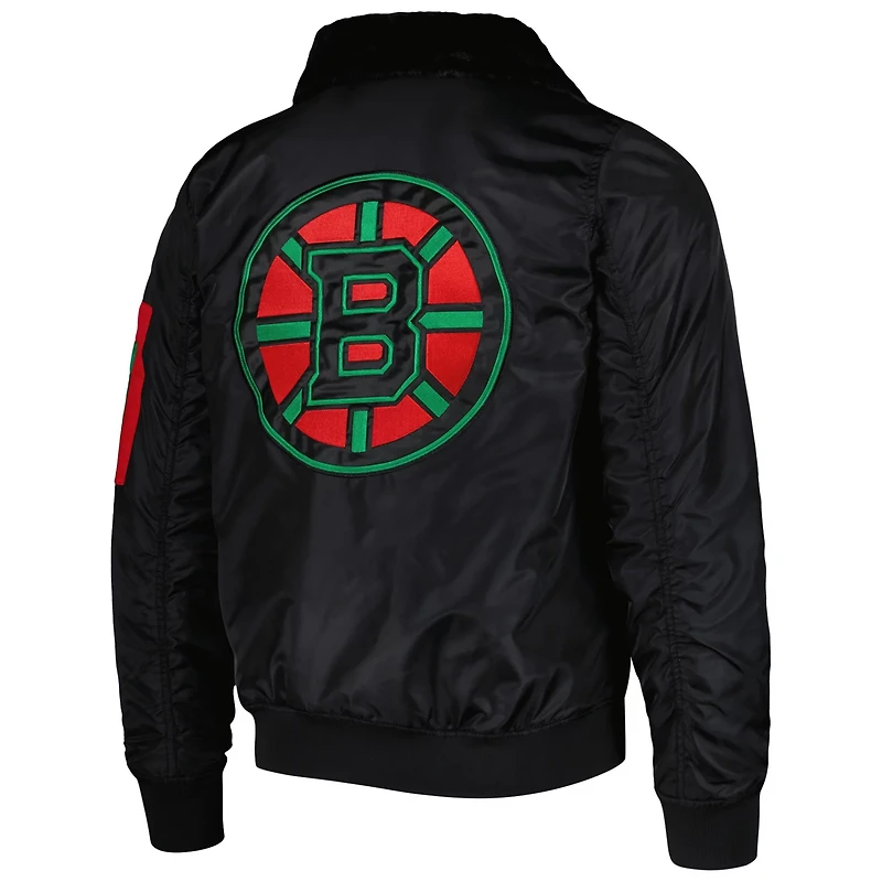 Starter x Ty Mopkins Boston Bruins History Month Varsity Full-Zip Jacket