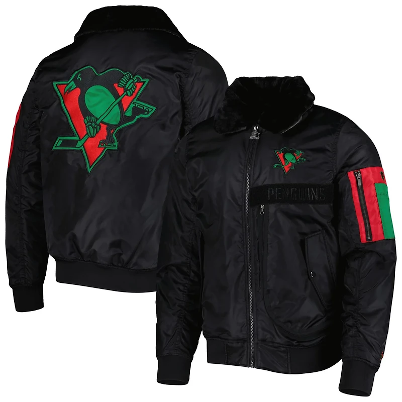 Starter x Ty Mopkins Pittsburgh Penguins History Month Varsity Full-Zip Jacket