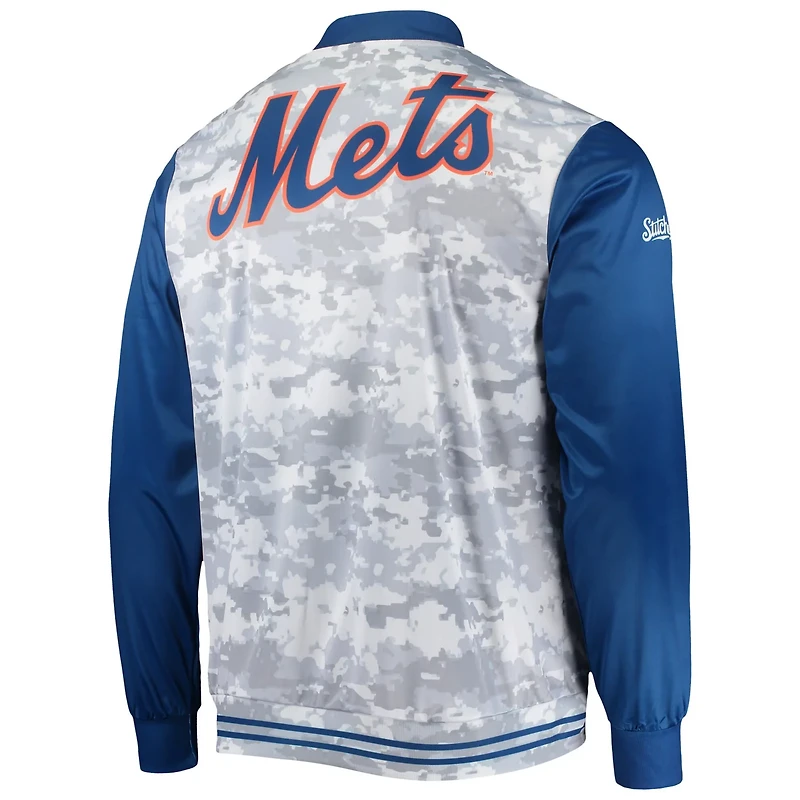 Stitches New York Mets Camo Full-Zip Jacket