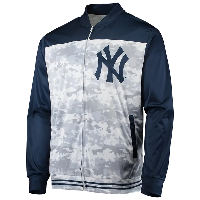 Stitches New York Yankees Camo Full-Zip Jacket
