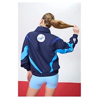 Terez Los Angeles Dodgers Ripstop Chevron Quarter-Zip Pullover