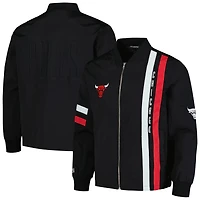 The Wild Collective Chicago Bulls Stitch Applique Full-Zip Bomber Jacket