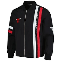 The Wild Collective Chicago Bulls Stitch Applique Full-Zip Bomber Jacket