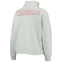 The Wild Collective Light St Louis Cardinals Two-Hit Quarter-Zip Pullover Top