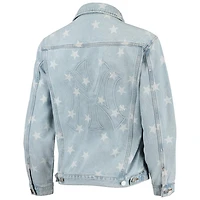 The Wild Collective New York Yankees Allover Print Button-Up Jacket
