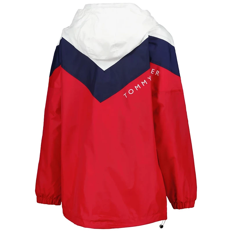 Tommy Hilfiger Washington Capitals Staci Half-Zip Windbreaker Jacket
