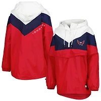 Tommy Hilfiger Washington Capitals Staci Half-Zip Windbreaker Jacket