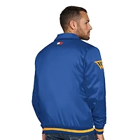 Tommy Jeans Golden State Warriors Jacob Chain Stitch Applique Full-Snap Varsity Jacket