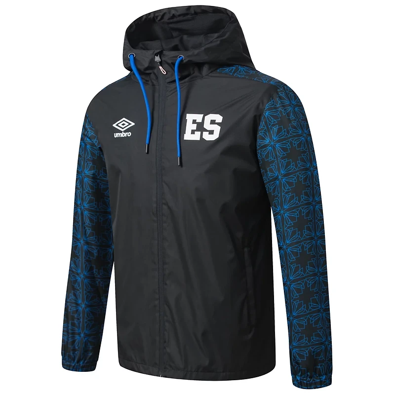 Umbro El Salvador National Team Full-Zip Hooded Rain Jacket