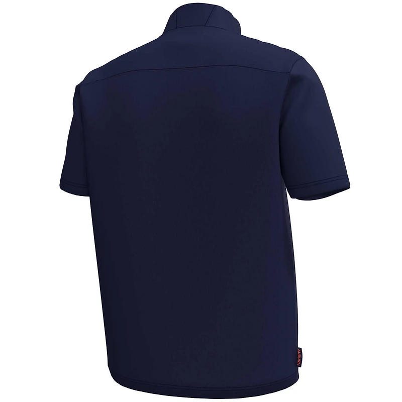 Under Armour Auburn Tigers Motivate Quarter-Zip Short Sleeve Top