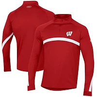 Under Armour Wisconsin Badgers Game Day Camo Raglan Quarter-Zip Top