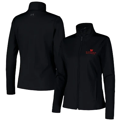 Under Armour Wisconsin Badgers Sweat-Wicking Soft Motion Full-Zip Jacket