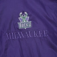 Unisex Mitchell  Ness Milwaukee Bucks Hardwood Classics Team OG 30 Anorak Half-Zip Windbreaker Jacket