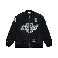 Unisex Mitchell  Ness Wayne Gretzky Los Angeles Kings Maxxed Out Full-Zip Satin Jacket