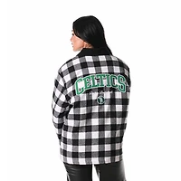Unisex The Wild Collective Boston Celtics Flannel Full-Zip Shacket