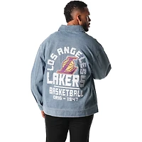 Unisex The Wild Collective Los Angeles Lakers Coaches Full-Zip Denim Jacket