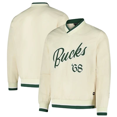 Unisex The Wild Collective Milwaukee Bucks Applique Pullover Windbreaker
