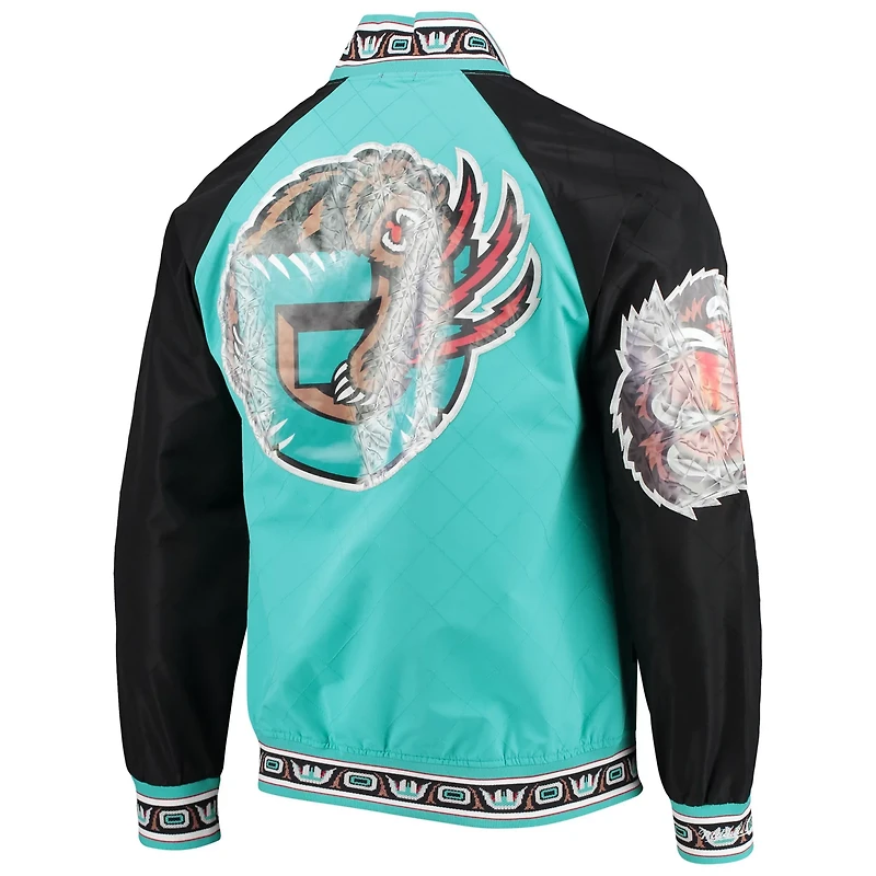 Vancouver Grizzlies Mitchell  Ness Hardwood Classics 75th Anniversary Authentic Warmup Full-Snap Jacket