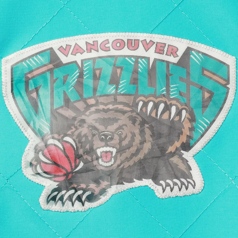 Vancouver Grizzlies Mitchell  Ness Hardwood Classics 75th Anniversary Authentic Warmup Full-Snap Jacket