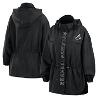 WEAR by Erin Andrews Atlanta Braves Full-Zip Windbreaker Hoodie Jacket