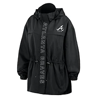WEAR by Erin Andrews Atlanta Braves Full-Zip Windbreaker Hoodie Jacket