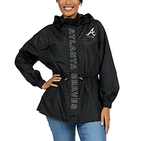 WEAR by Erin Andrews Atlanta Braves Full-Zip Windbreaker Hoodie Jacket