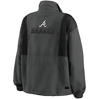 WEAR by Erin Andrews Atlanta Braves Packable Half-Zip Jacket