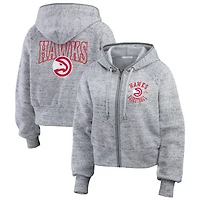 WEAR by Erin Andrews Atlanta Hawks Speckled Radiator Full-Zip Hoodie