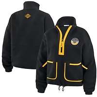 WEAR by Erin Andrews Boston Bruins Polar Fleece Half-Zip Jacket