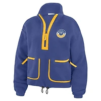 WEAR by Erin Andrews Buffalo Sabres Polar Fleece Half-Zip Jacket