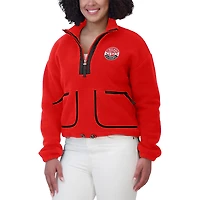 WEAR by Erin Andrews Chicago Blackhawks Polar Fleece Half-Zip Jacket