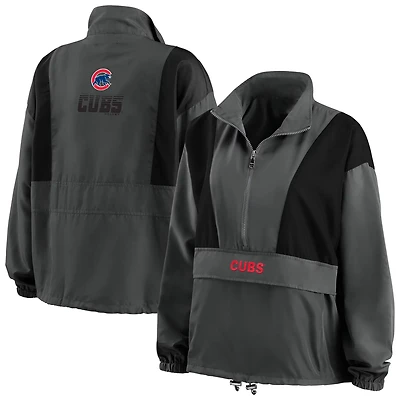 WEAR by Erin Andrews Chicago Cubs Packable Half-Zip Jacket