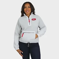 WEAR by Erin Andrews Cincinnati Reds Polar Fleece Quarter-Zip Jacket