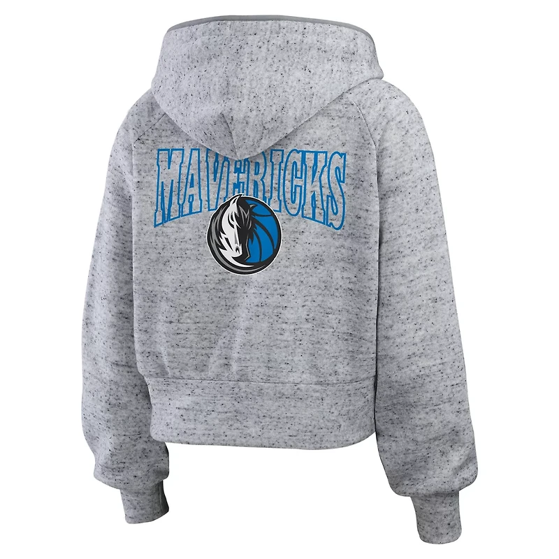 WEAR by Erin Andrews Dallas Mavericks Speckled Radiator Full-Zip Hoodie
