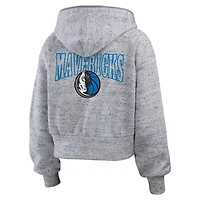 WEAR by Erin Andrews Dallas Mavericks Speckled Radiator Full-Zip Hoodie
