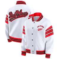 WEAR by Erin Andrews Detroit Wings Full-Snap Fleece Sweatshirt Jacket